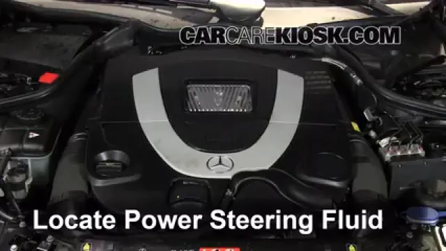 2007 Mercedes-Benz CLK550 5.5L V8 Convertible (2 Door) Liquide de direction assistée Vérifier le niveau de liquide